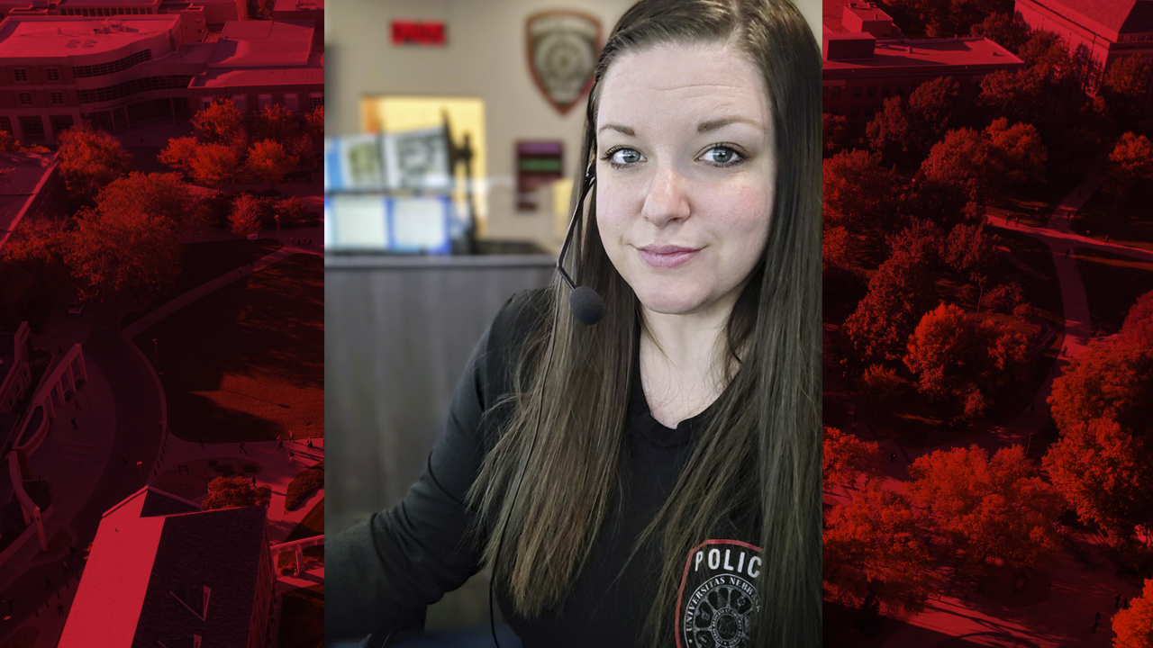Alli Schultze serves as a dispatch supervisor with the University Police Department. She has been with UNLPD for 10 and a half years.