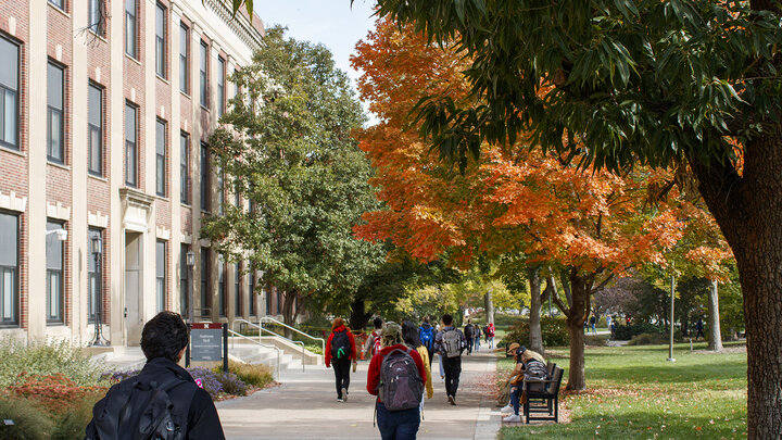On days when weather is still nice, find time to enjoy nature by taking a walk during a study break or finding a good outdoor study location.